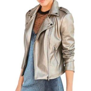Urban Outfitters Silence & Noise Metallic Pewter Jacket 4